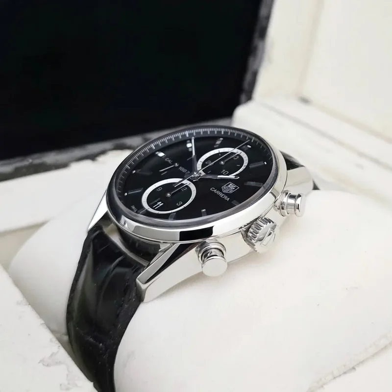 Thumb Carrera Calibre 1887 41 Stainless Steel / Black / Alligator