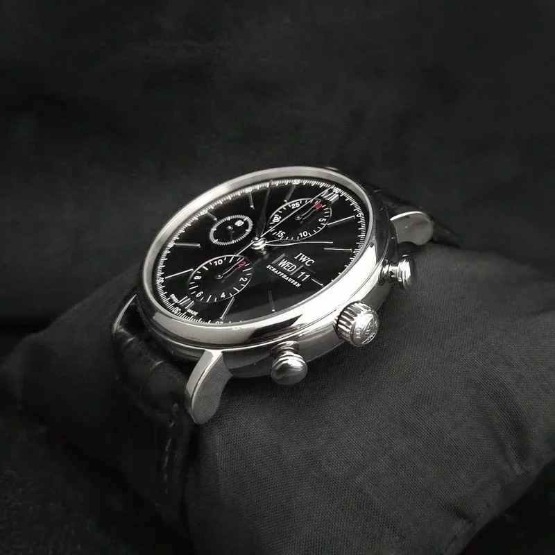 Thumb Portofino Chronograph Stainless Steel / Black