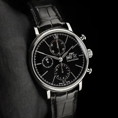 Portofino Chronograph Stainless Steel / Black