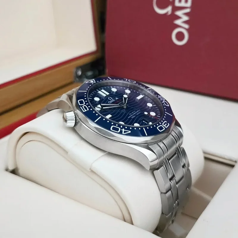 Thumb Seamaster Diver 300M Master Co-Axial 42 Stainless Steel / Blue / Bracelet