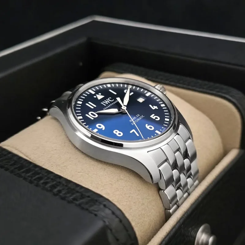 Thumb Pilot's Watch Mark XX Stainless Steel / Blue / Bracelet