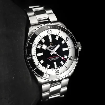 SuperOcean Automatic 42 Stainless Steel / Black / Bracelet