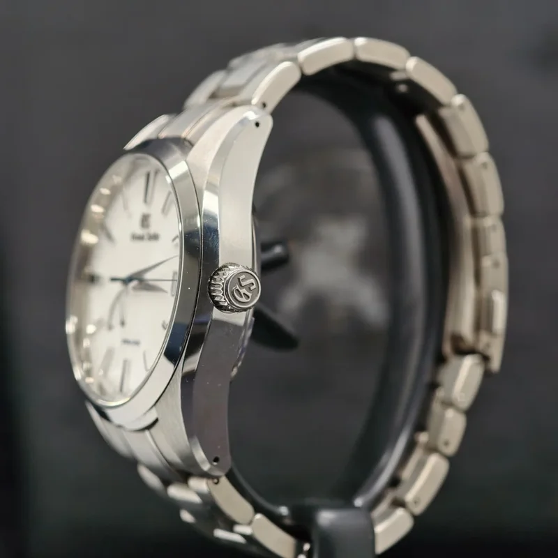 Thumb Spring Drive Stainless Steel / Snowflake / Bracelet