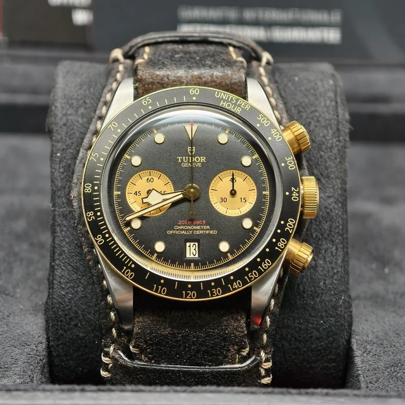 Heritage Black Bay Chronograph S&G / Black / Bund