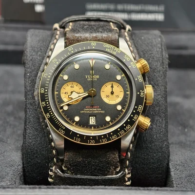 Heritage Black Bay Chronograph S&G / Black / Bund