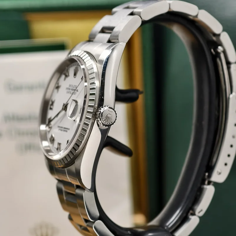 Thumb Datejust 36 16220 Stainless Steel / Sunburst