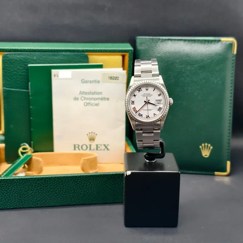 Thumb Datejust 36 16220 Stainless Steel / Sunburst