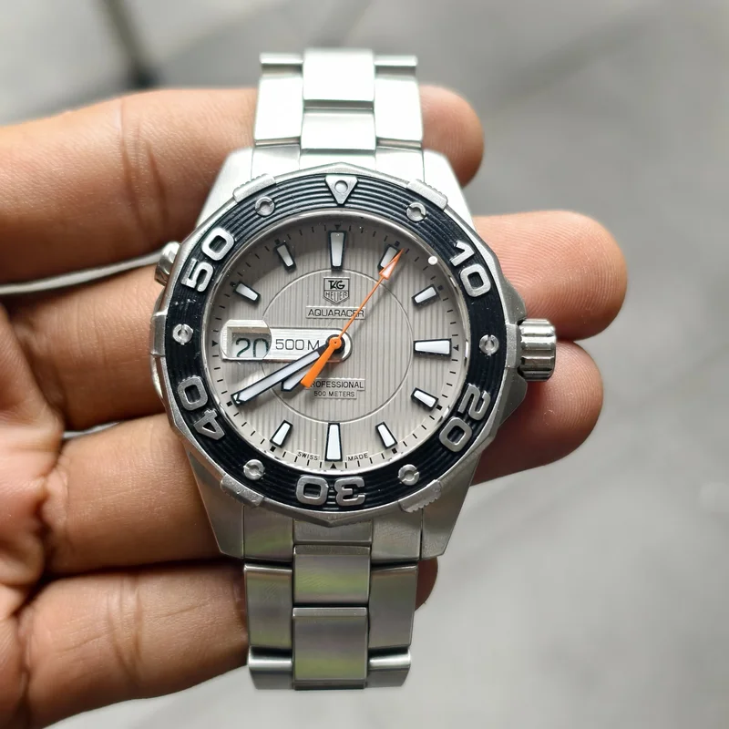 Aquaracer 500M Quartz 43 Stainless Steel / Grey / Bracelet