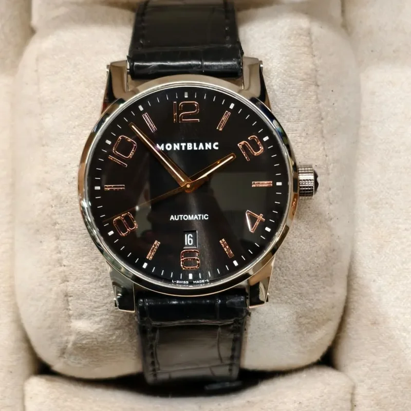 TimeWalker Date Automatic 4810 42 Black / Red Gold Numerals
