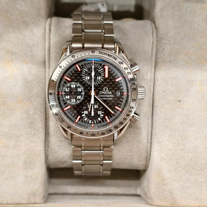 Speedmaster Date 40 Stainless Steel / Carbon / Bracelet / Schumacher 2001