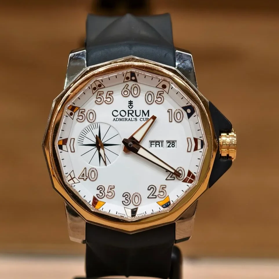Admiral Cup Automatic / Stainless Steel - Rose Gold / White / Rubber