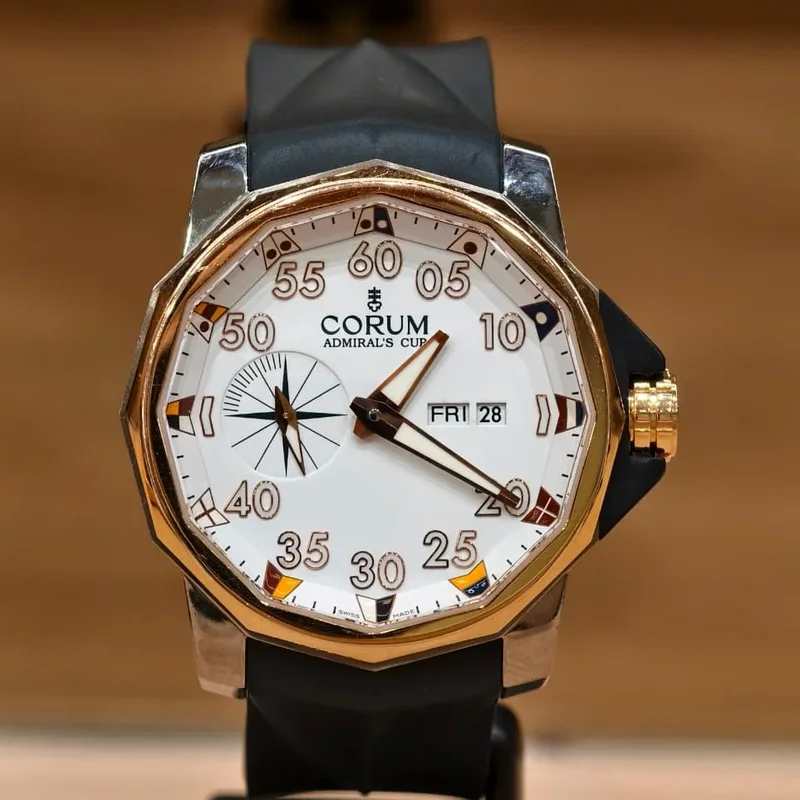 Admiral Cup Automatic / Stainless Steel - Rose Gold / White / Rubber