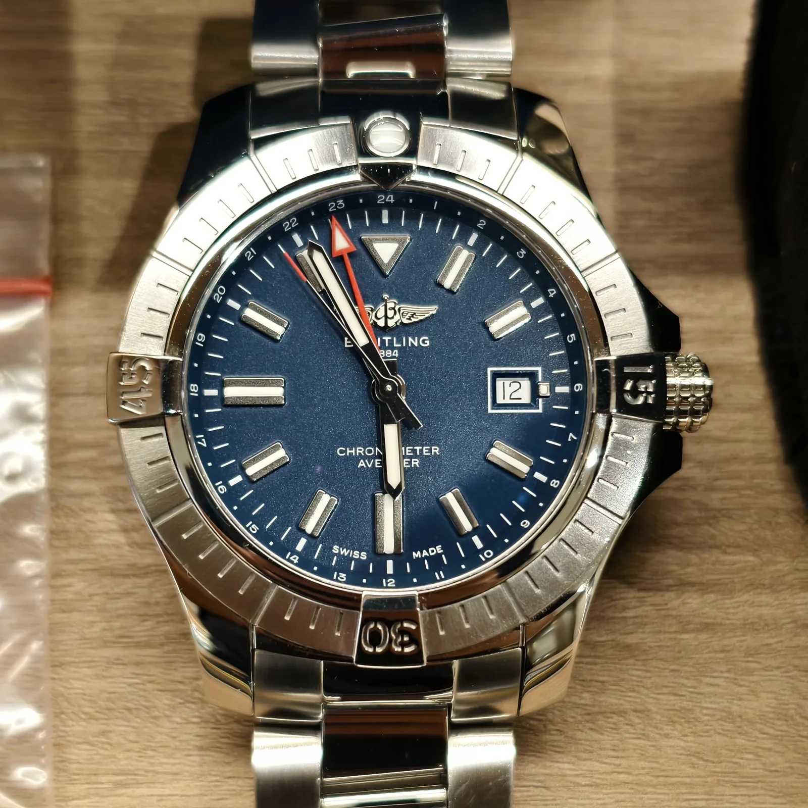 Avenger Automatic GMT 45 Stainless Steel / Blue / Bracelet