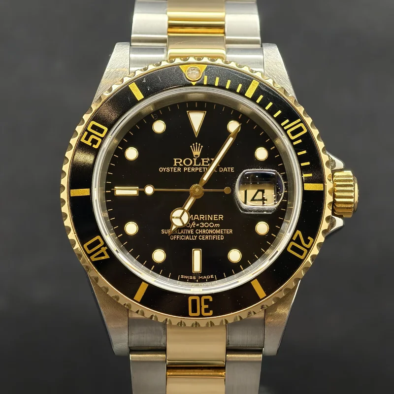 Submariner Date 16613 Black Superluminova