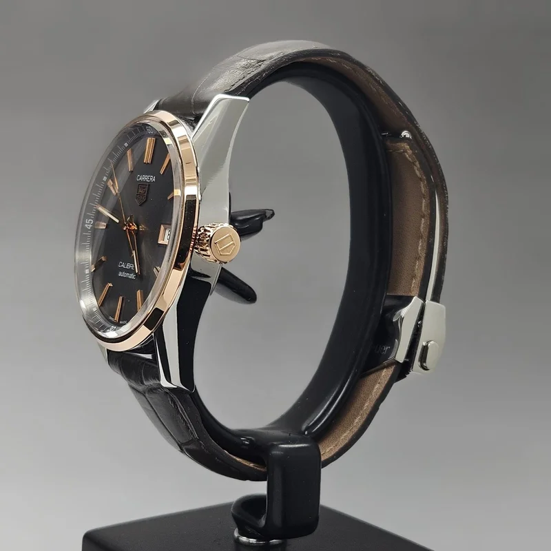 Thumb Carrera Calibre 5 39 Stainless Steel / Rose Gold / Grey / Alligator