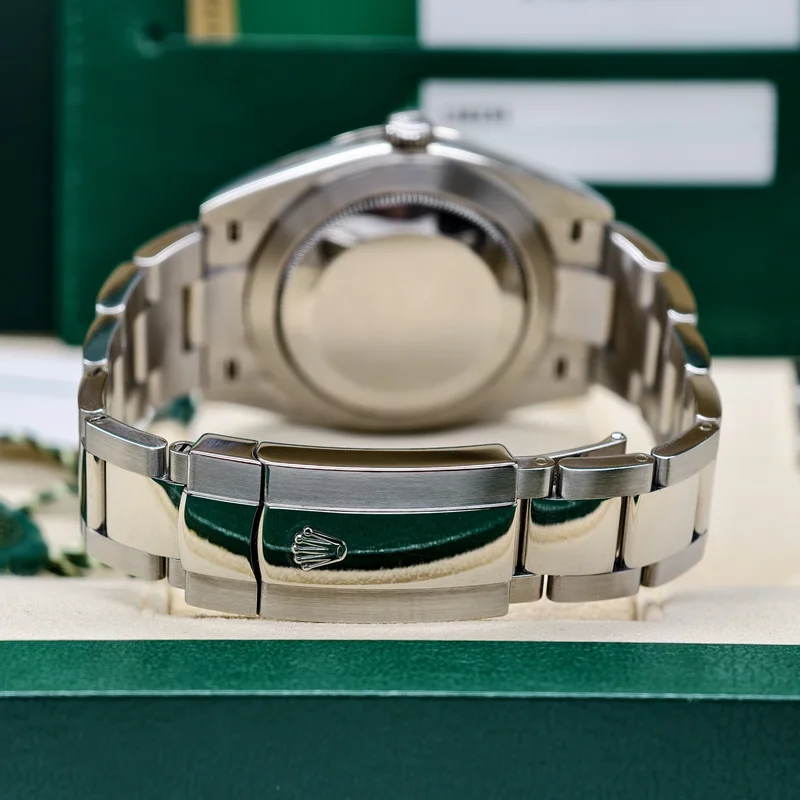 Thumb Datejust 41 Stainless Steel Fluted / Oyster / Dark Rhodium