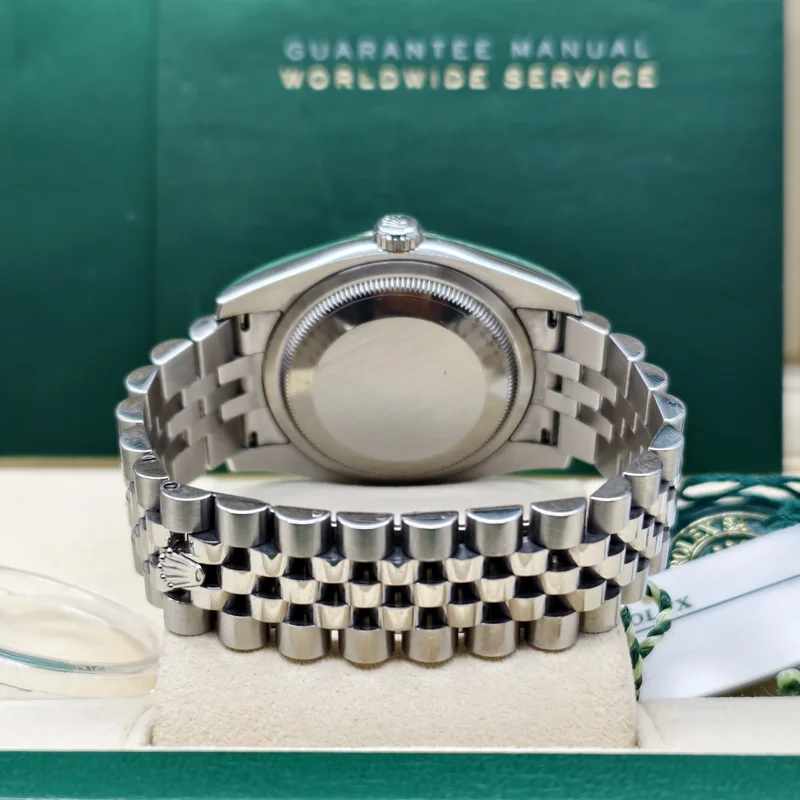 Thumb Datejust 36 Stainless Steel Fluted / Jubilee / Pink MOP