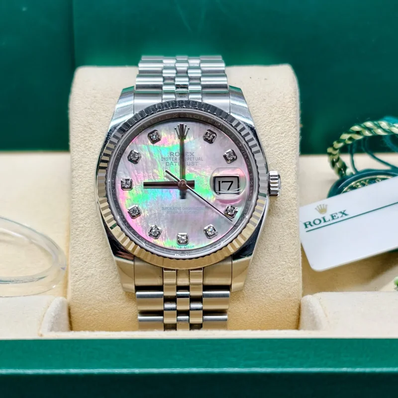 Datejust 36 Stainless Steel Fluted / Jubilee / Pink MOP