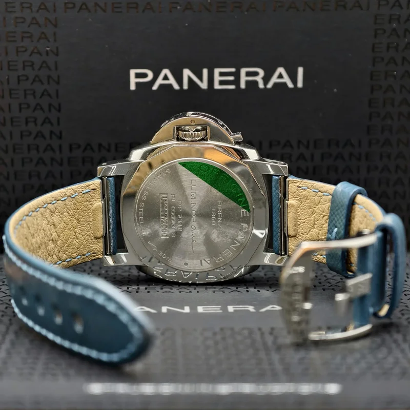 Thumb Luminor Due 38 Automatic Stainless Steel / White