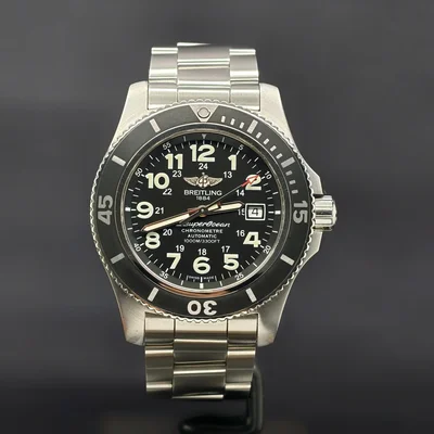 Superocean II 44 Stainless Steel / Black / Volcano Black / Bracelet